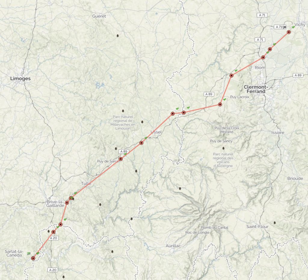 Jour4-Vichy-StJulienDeLampon-278km